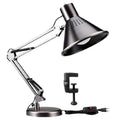 **Instelbare bureaulamp met metalen klem en scharnierarm**