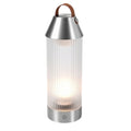 **Draagbare LED-lamp met metalen en glasdesign**